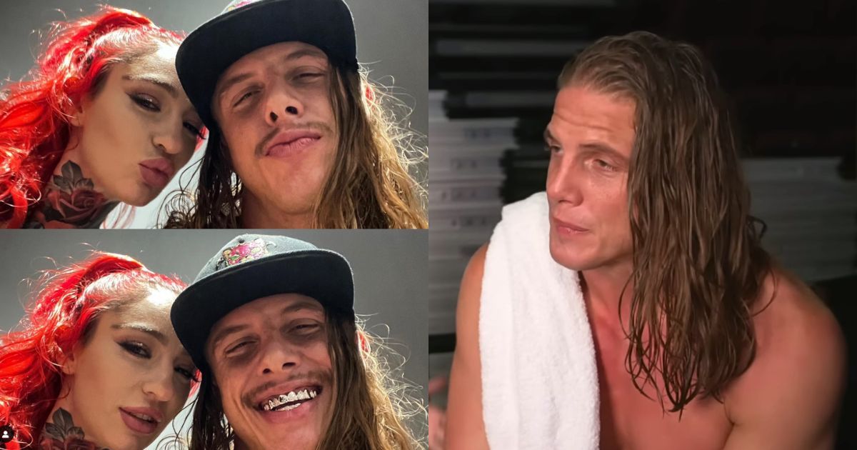 Matt Riddle and his girlfriend, Misha Montana.