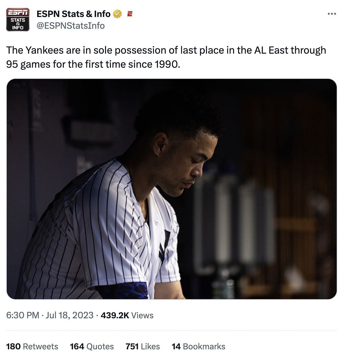 New York Yankees fans want GM and Aaron Boone gone as team registers worst  record since 1990, rock bottom after 95 games