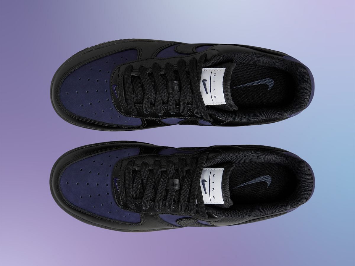 Nike AF 1 Low &ldquo;Black/Indigo&rdquo; (Image via SN)