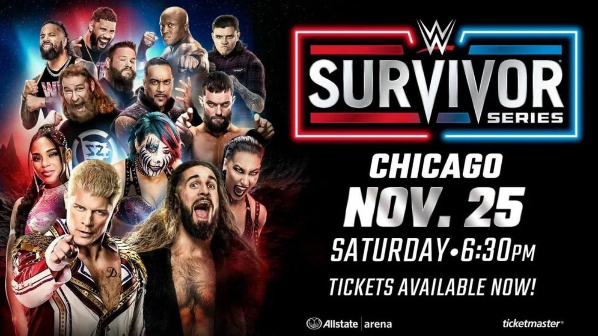 The first official poster for Survivor Series 2023.