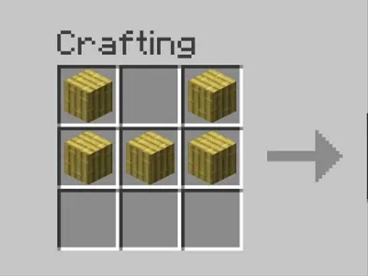 Follow this simple recipe, and you&#039;ll have your very own raft (Image via Mojang Studios)