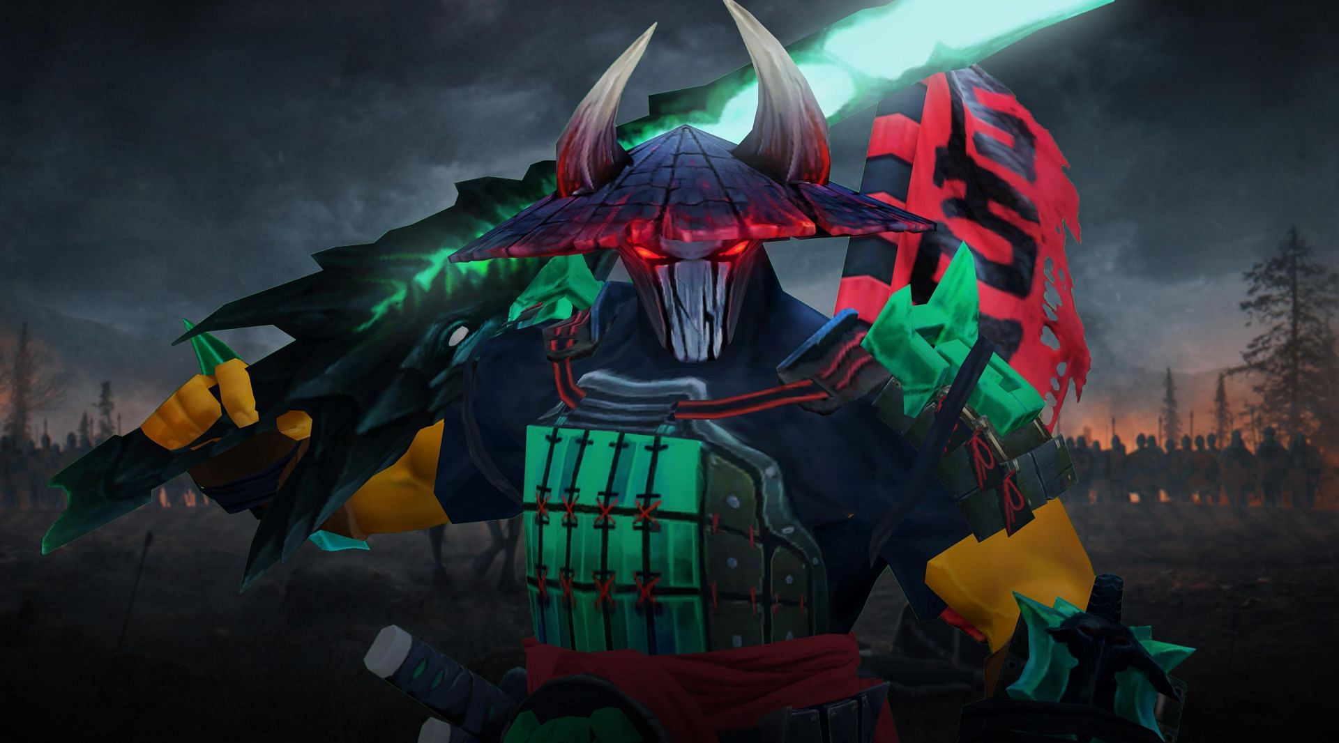 Jagged Honor is one of the most popular Juggernaut sets in Dota 2 (Image via Valve)
