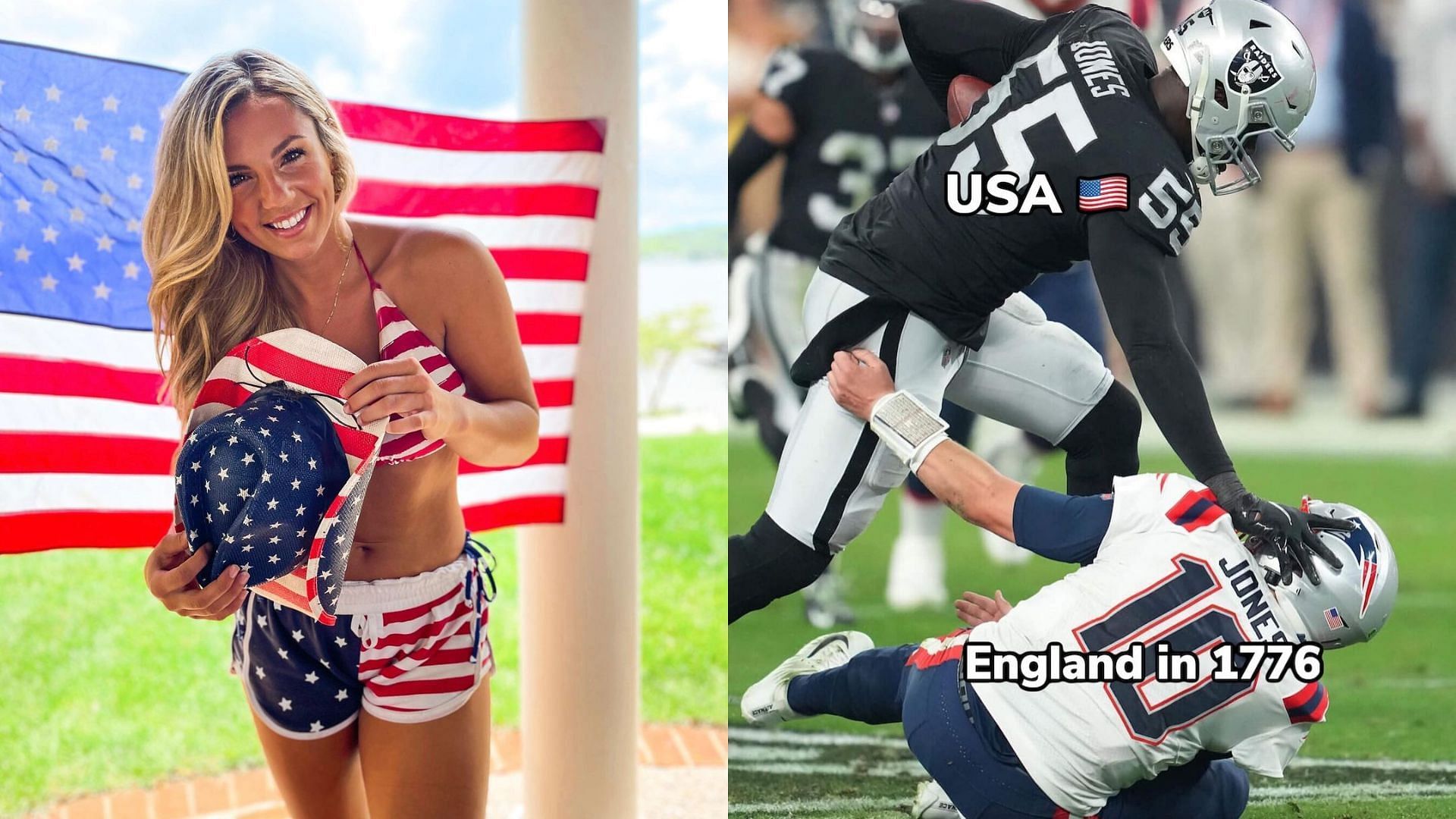 Annie Agar takes a mean shot at the New England Patriots. 