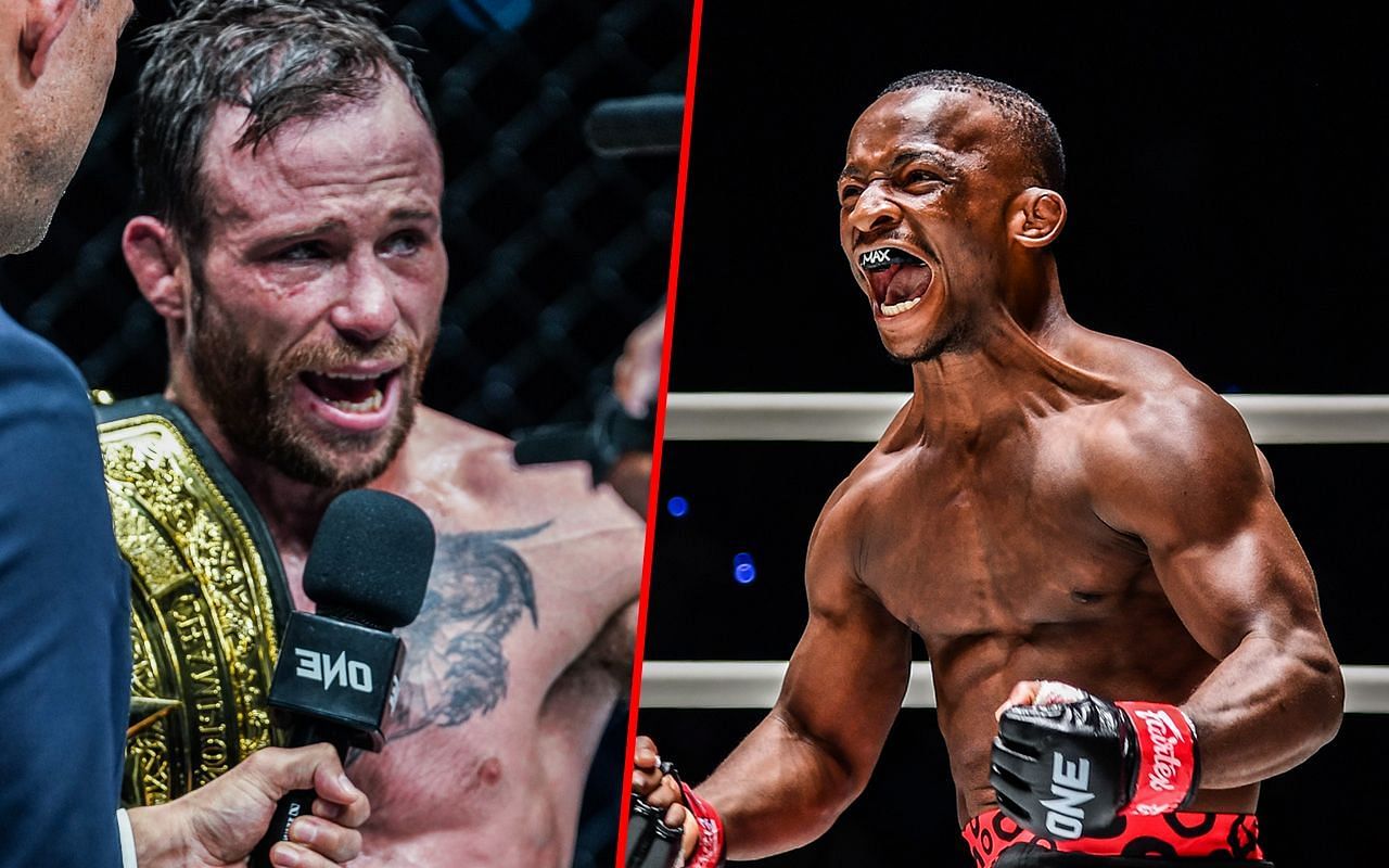 Jarred Brooks (Left) had a great time with his former opponent Bokang Masunyane (Right)