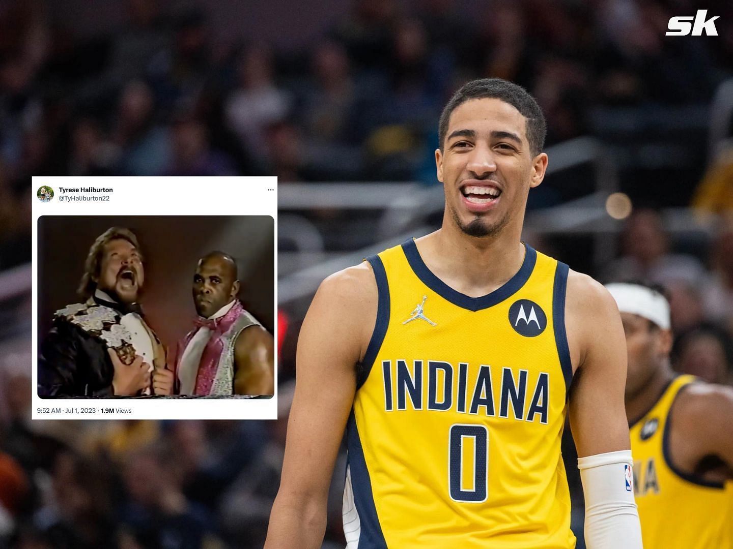 Tyrese Haliburton reacts to securing a 5-year $260M designated rookie max extension