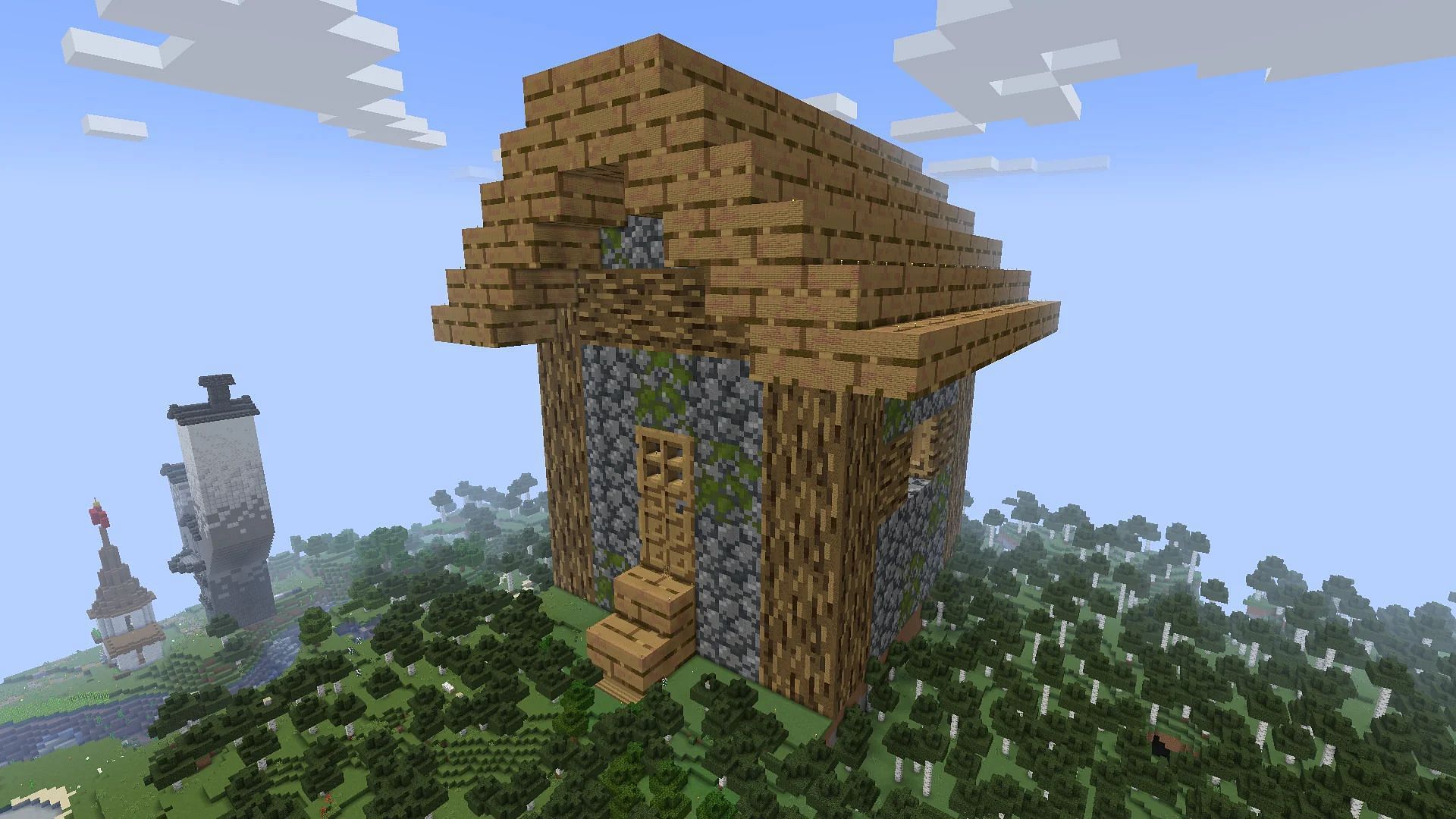 Redditor builds a massive villager house in Minecraft (Image via Reddit/u/Ninjaknife777)