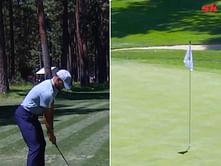 Steph Curry stuns himself with incredible hole-in-one shot at American Century Championship: "To do it in this hole is unbelievable"