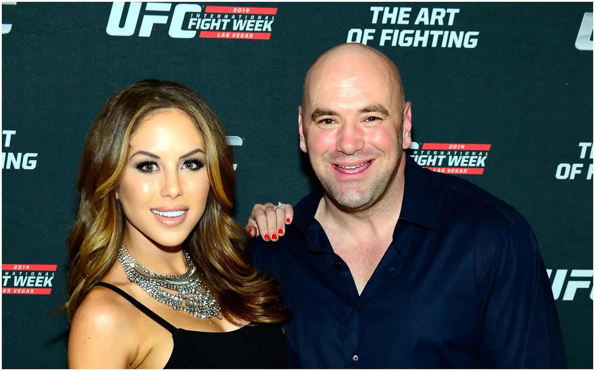 UFC president Dana White and ring girl Arianny Celeste