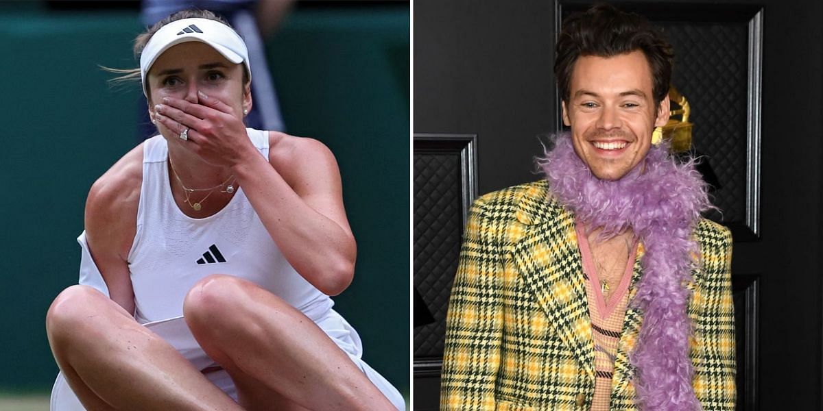 Elina Svitolina received a congratulatory message from Harry Styles following her fourth round win at Wimbledon 2023