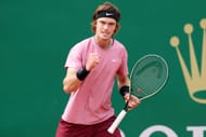 Rublev in action at Monte-Carlo 2021