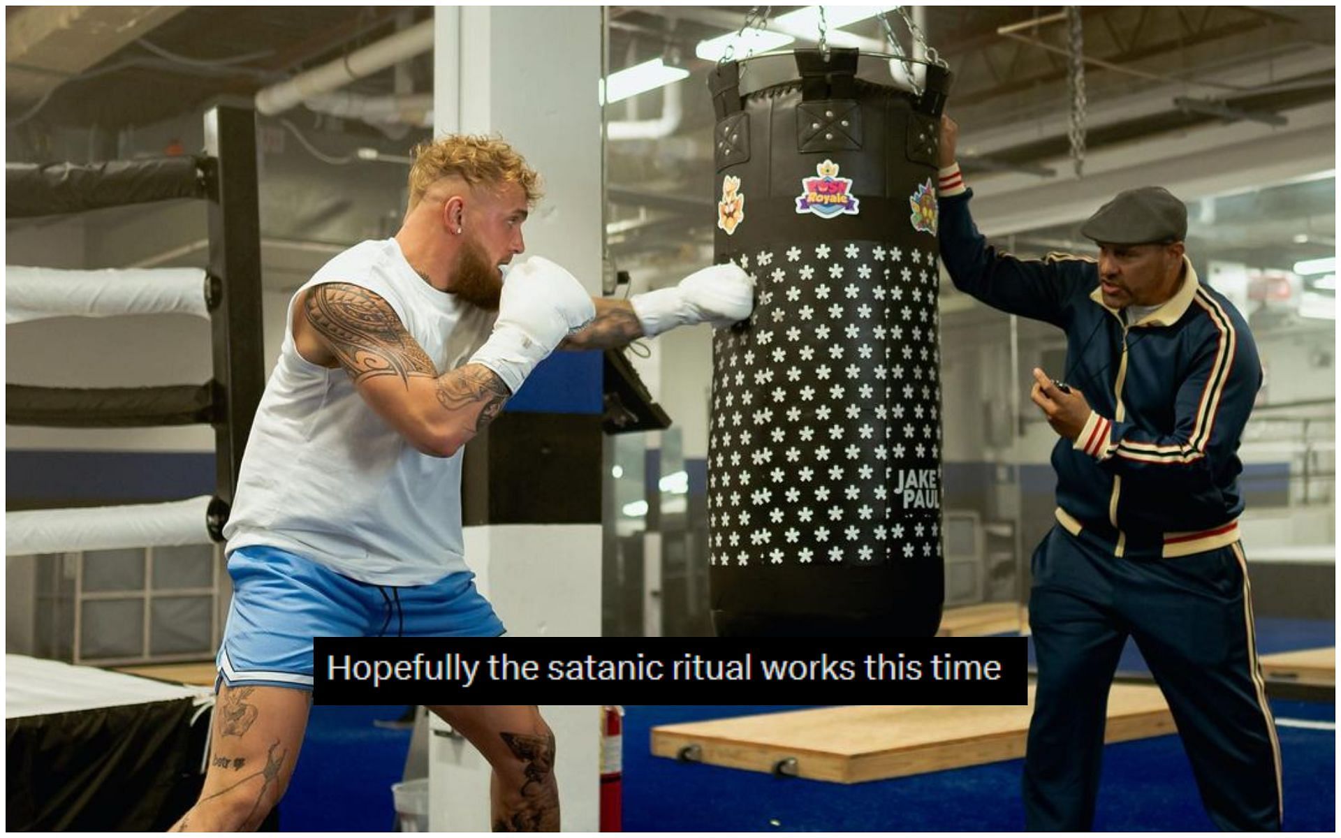 Jake Paul sparring for Nate Diaz fight