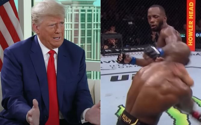 "You never know what's gonna happen" - Donald Trump dawns UFC nerd cap as he recalls Leon Edward's last-minute KO of Kamaru Usman