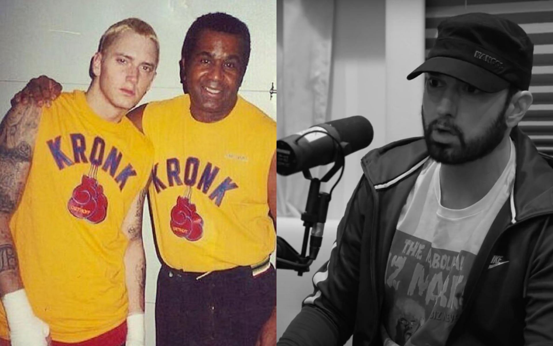 Eminem with Emanuel Steward and Eminem on Mike Tyson