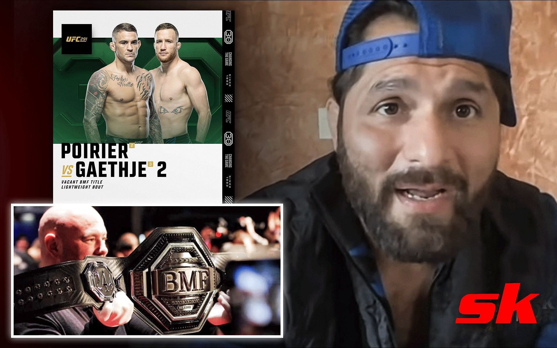 Jorge Masvidal talks BMF championship [Images via: @ufc on Instagram, @SpinninBackfist on Twitter, and MMAFightingonSBN | YouTube]