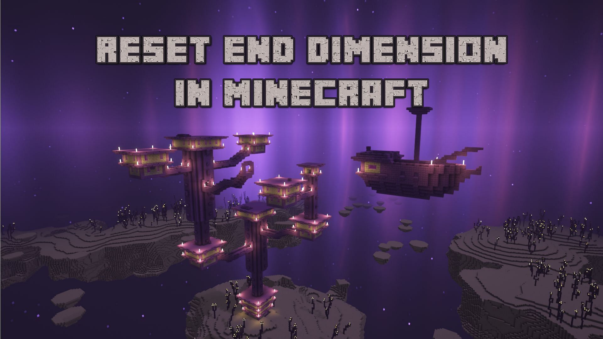 An end city in the game (Image via Mojang)