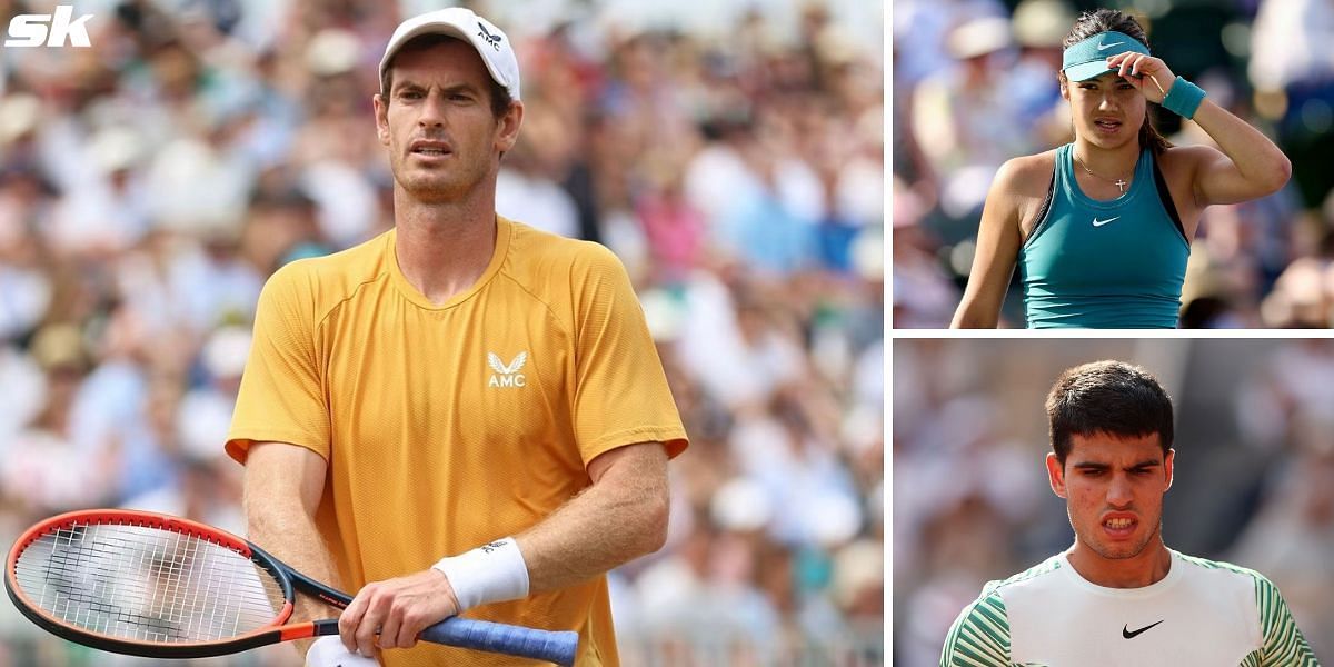 Andy Murray empathizes with Emma Raducanu and Carlos Alcaraz