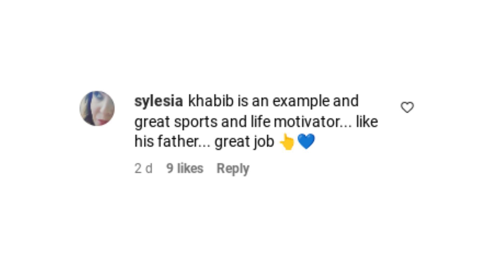 Another fan&#039;s comment