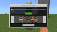 The NPC entity GUI to configure it's appearance, name, dialogue, and what the dialogue does in Minecraft Bedrock Edition (Image via Mojang)
