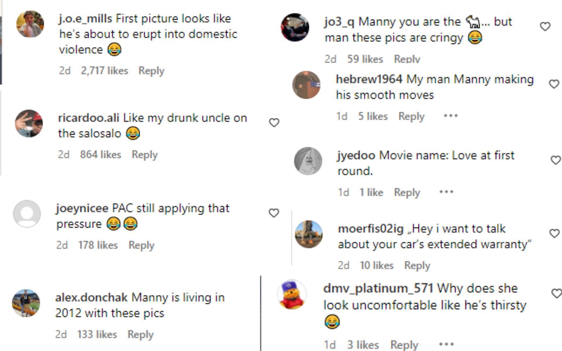 Fan Reactions to Manny Pacquiao&#039;s Instagram Picture with his wife