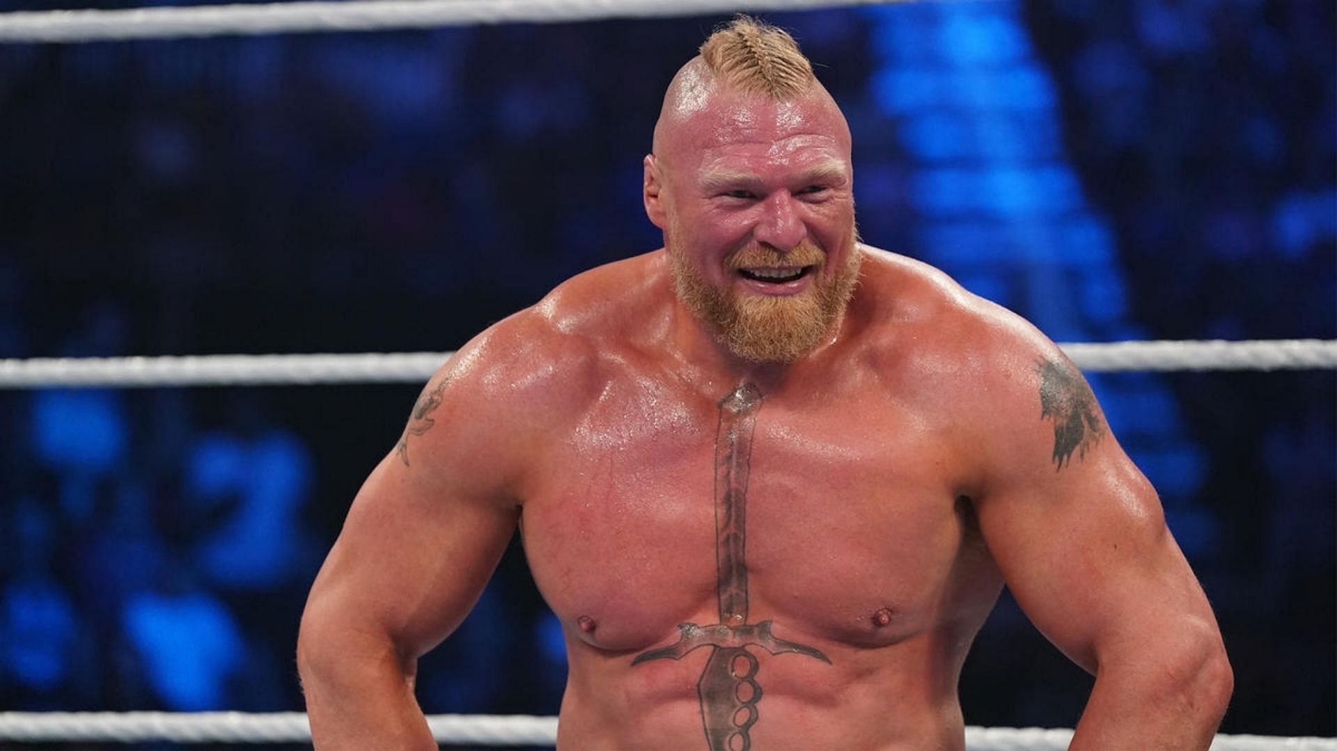 Brock Lesnar during a match