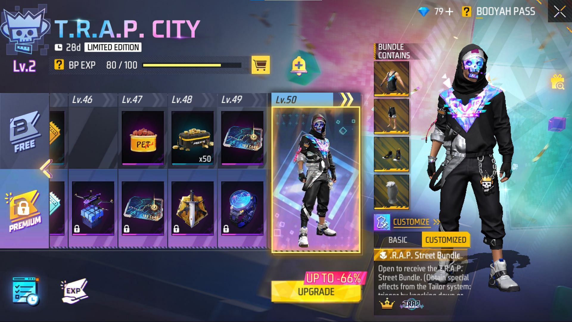 T.R.A.P. Street Bundle is highly sought after (Image via Garena)