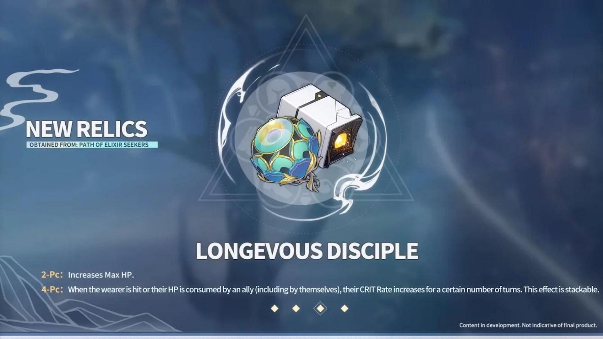 The Longevous Disciple Relic set will be added in the new Cavern of Corrosion (Image via HoYoverse)