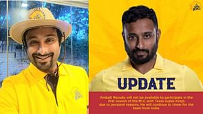 Ambati Rayudu pulls out of Texas Super Kings squad as BCCI mulls "cooling off" period for retired cricketers