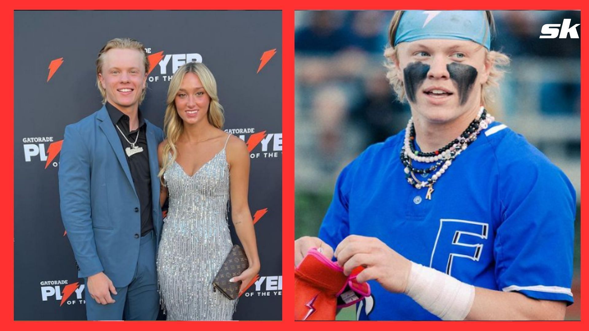 In Photos: Detroit Tigers draft pick Max Clark celebrates receiving the 2023 Gatorade Player of the Year Award with his girlfriend