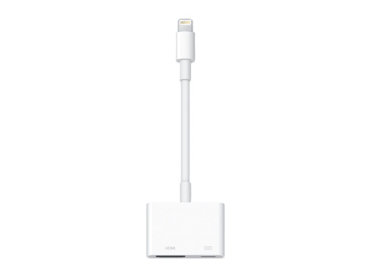 Apple&#039;s Lightning to HDMI adapter is for stable screen mirroring for iPhone on TV. (Image via Apple)