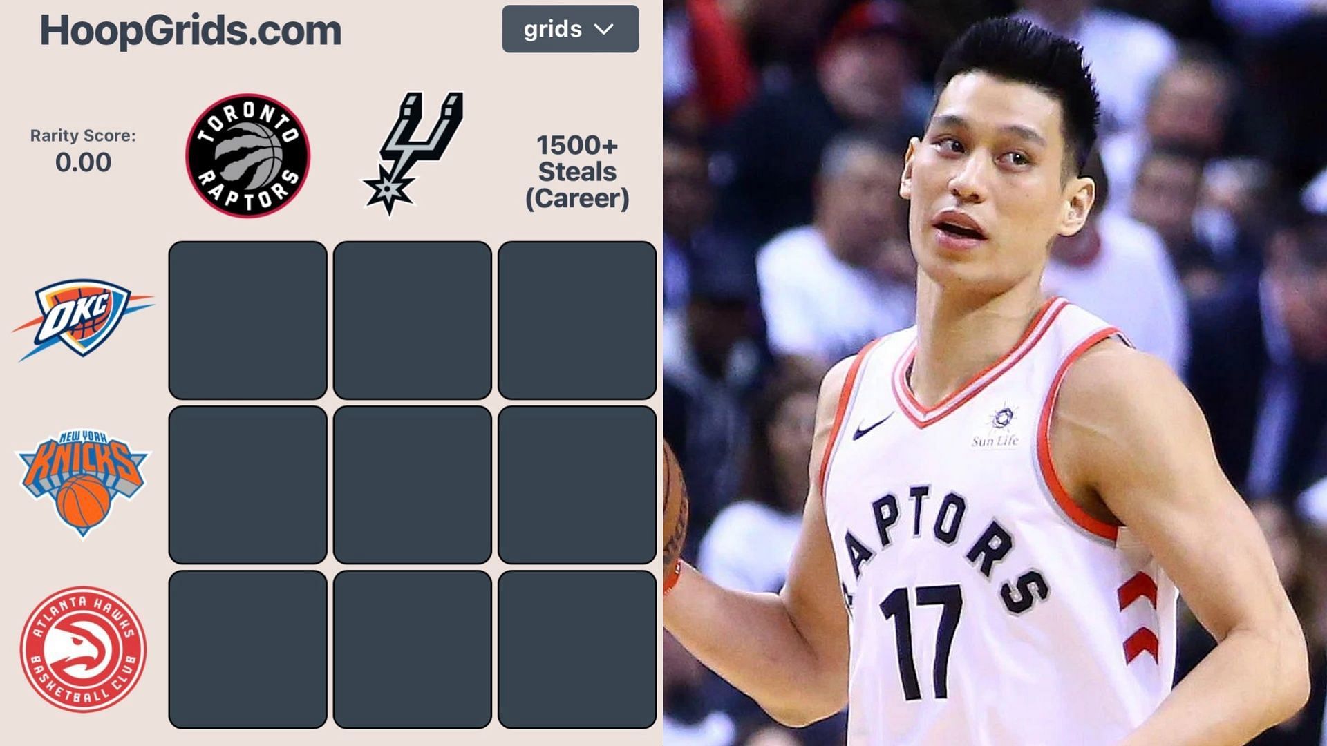 NBA HoopGrids (July 21) and Jeremy Lin