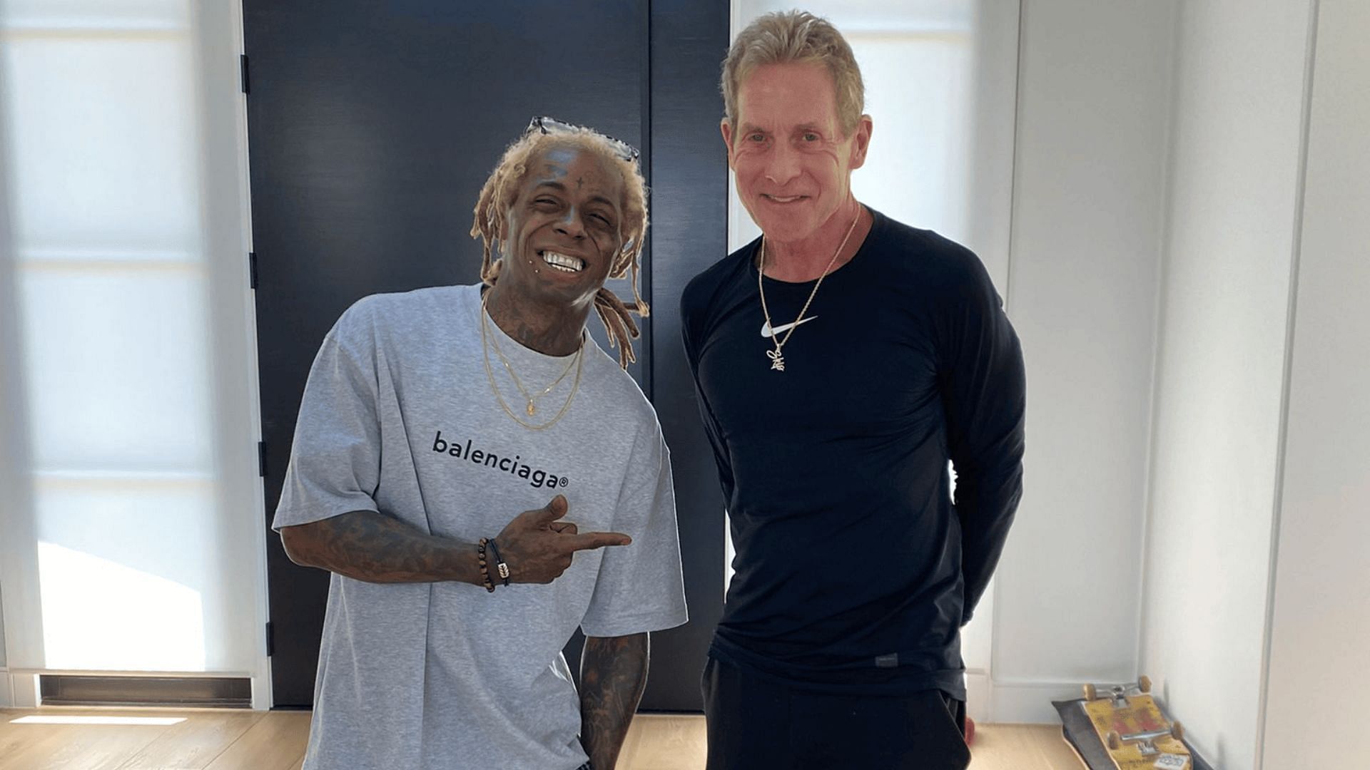 Skip Bayless visited his friend, Lil Wayne, at the hip-hop artist