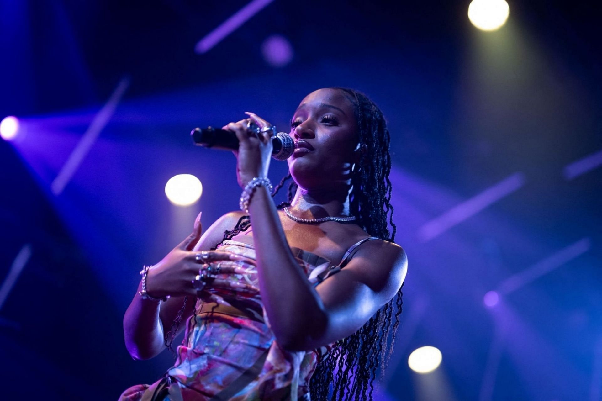 Ayra Starr at the 57th Montreux Jazz Festival in Montreux on July 4, 2023 (Image via Getty Images)