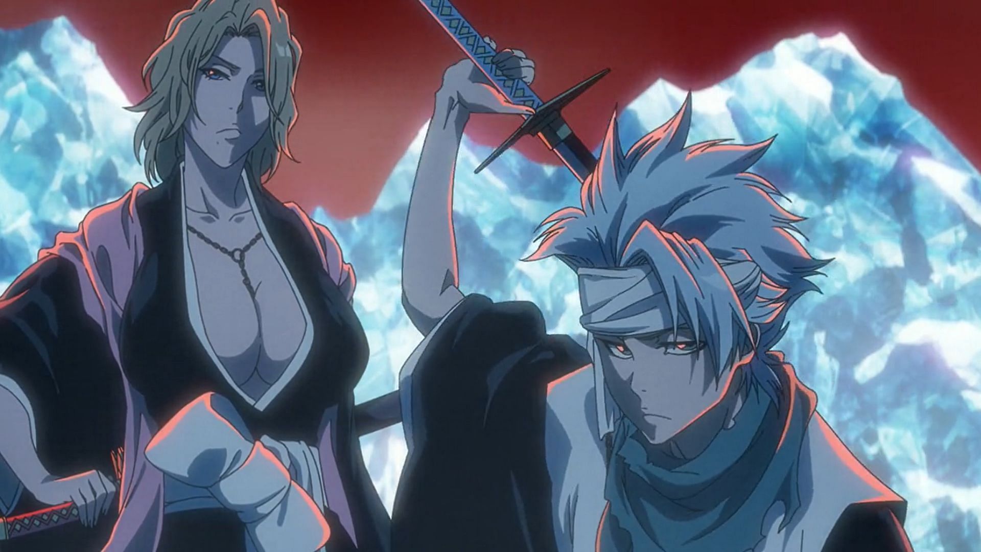 Rangiku and Toshiro as seen in Bleach TYBW (Image via Studio Pierrot)