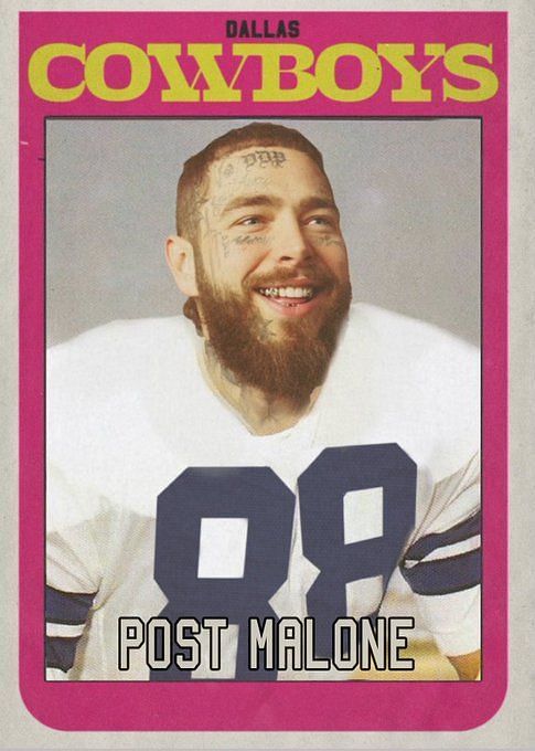 Post Malone Will Get Irvin's #88 Tatted On Head If Cowboys Win SB