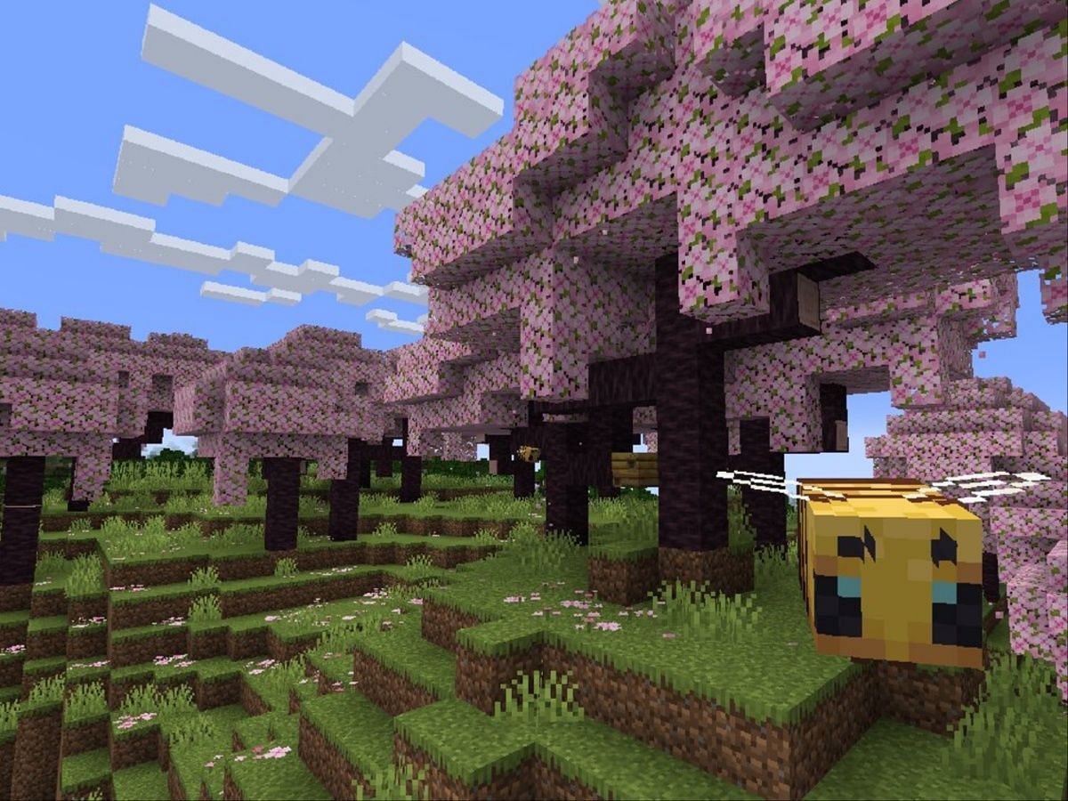 The 1.20 update to Minecraft added a gorgeous Cherry Blossom biome.