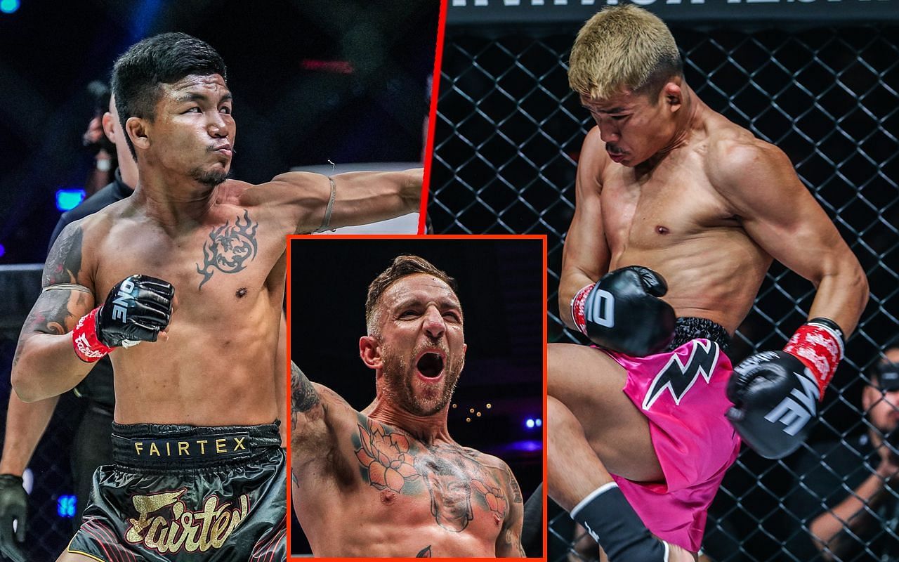 Liam Harrison, Rodtang, and Superlek - Photo by ONE Championship