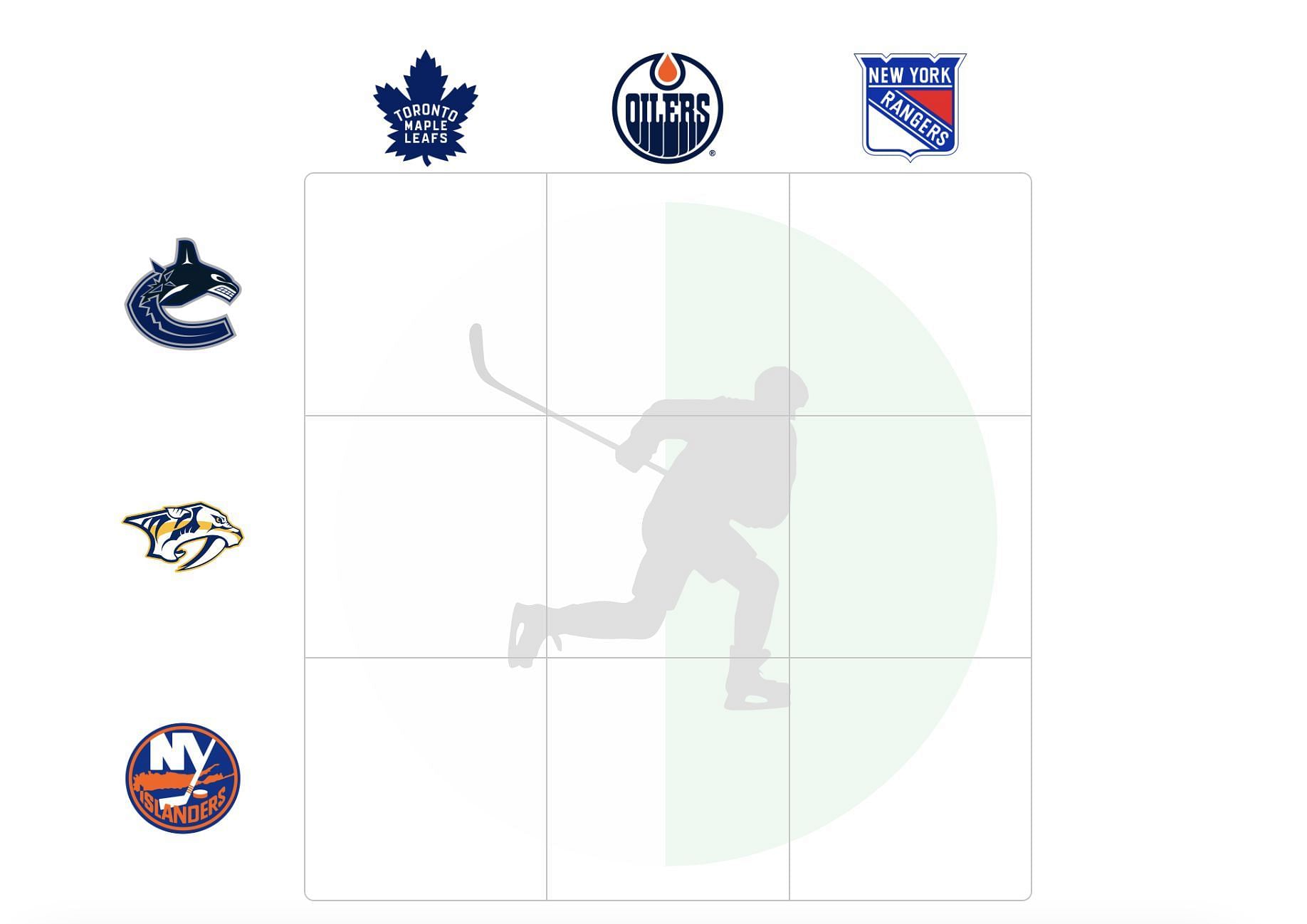 NHL Crossover Grid answers for July 19