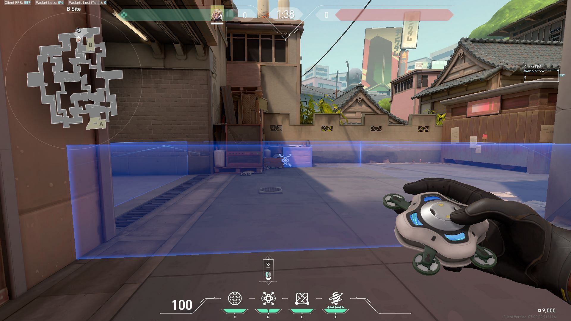 Sonic Sensor position in B-Site entrance (Image via Riot Games)