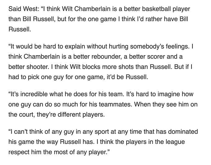 Wilt Chamberlain, who often rivals Michael Jordan's GOAT status, was  embarrassed of his iconic 100 point game: It destroyed the game because I  took shots that I normally never would - EssentiallySports