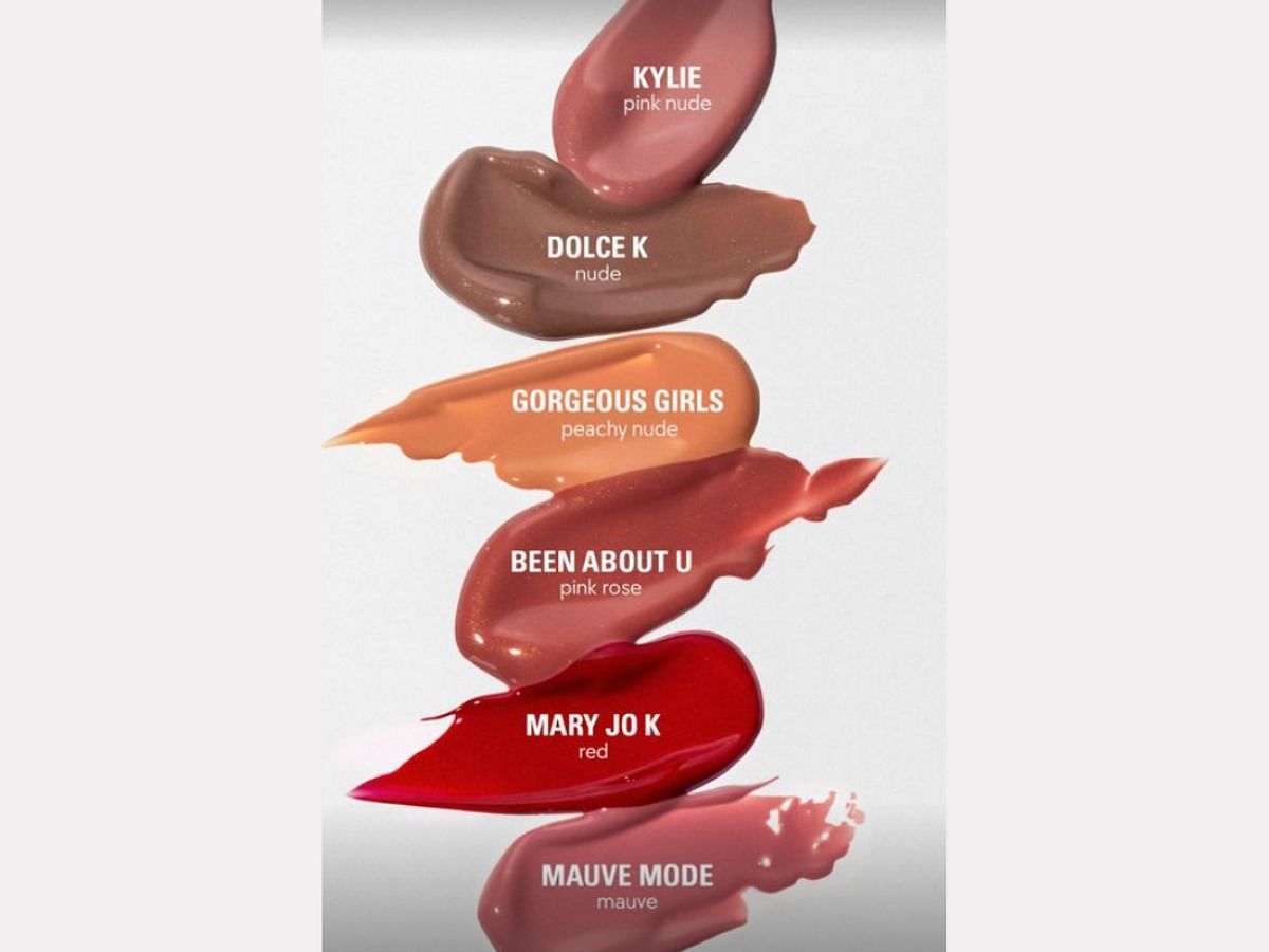New shades of Kylie Cosmetics High Gloss (Image via Instagram/@kyliecosmetics)
