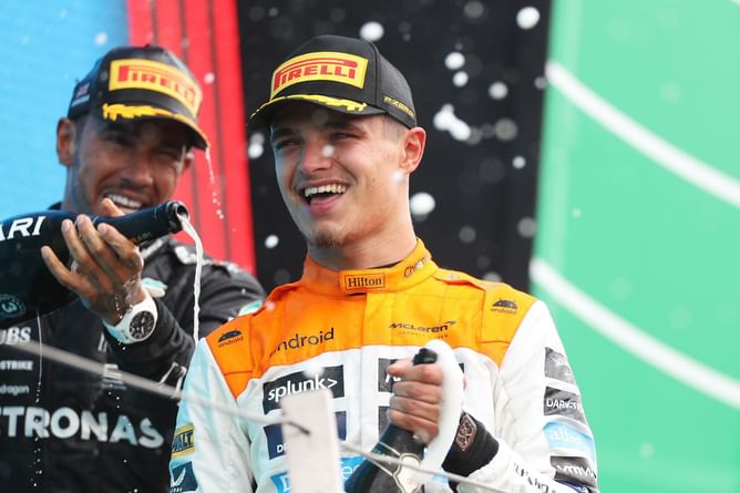 “They put me on hard, I don't know why”: Lando Norris 'doesn’t care' about McLaren’s tire strategy after finishing P2 at Silverstone