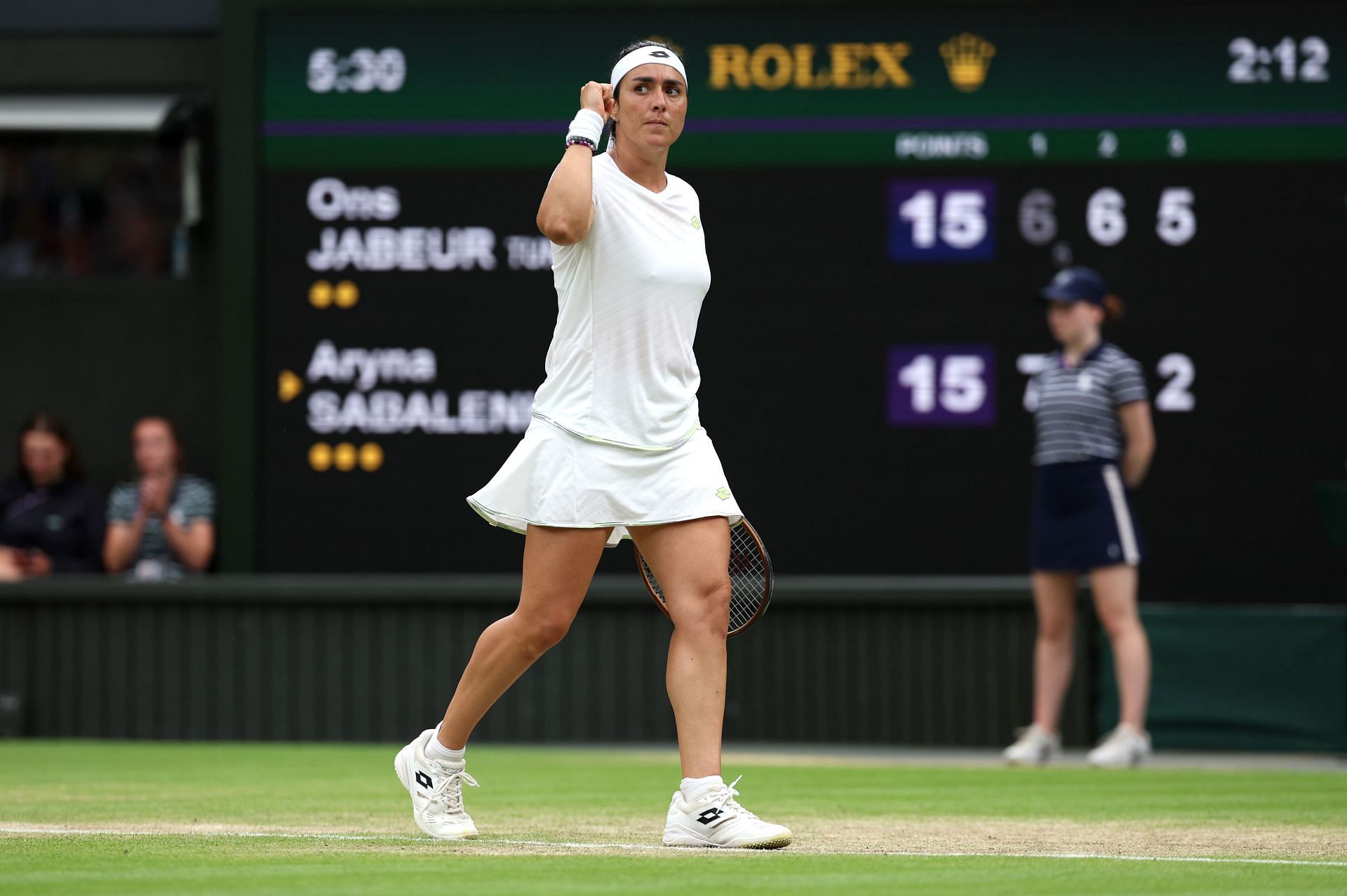 Ons Jabeur in the Women&#039;s Singles Semi Finals against Aryna Sabalenka