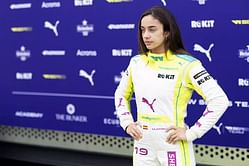 Incredible scenes at the F1 Academy as Marta Garcia clinched the checkered flag by just 0.009 seconds