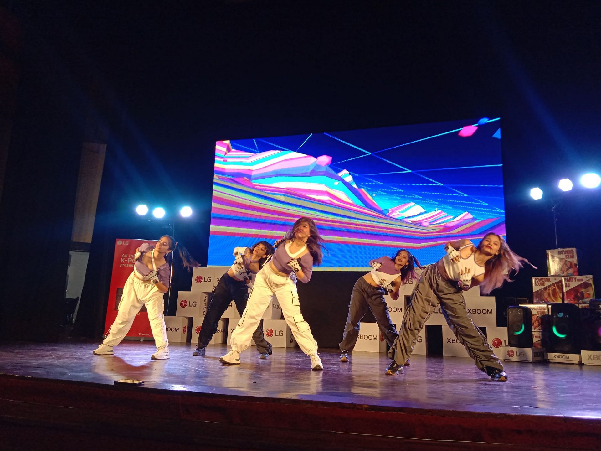 OUTKASTS performing at the Delhi K-pop Contest 2023 (Image via Sportskeeda)