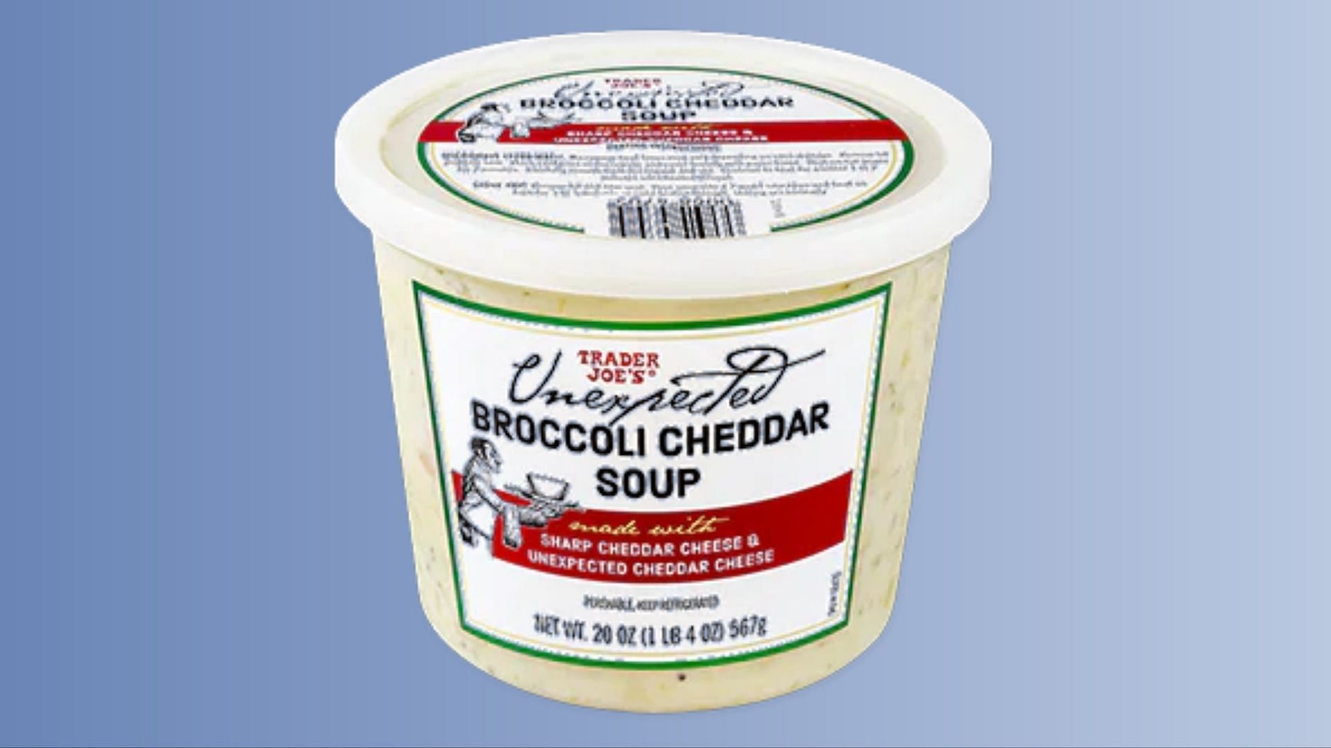 The recalled Unexpected Broccoli Cheddar Soup products may contain insects in the frozen broccoli florets (Image via Trader Joe&rsquo;s)