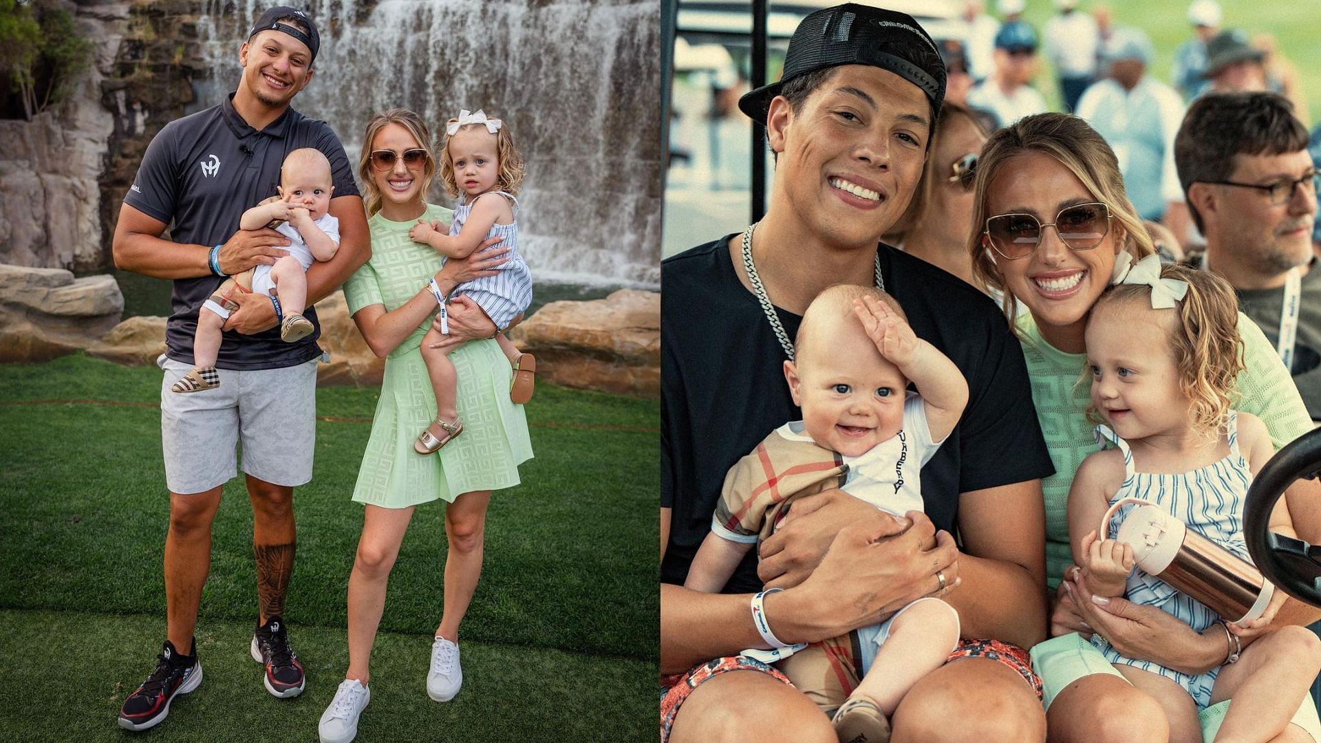 Brittany and Jackson Mahomes showed support to Kansas City Chiefs quarterback Patrick Mahomes, who competed in the latest edition of &quot;The Match&quot; charity golf tournament. (Image credit: Brittany Mahomes/Instagram) 