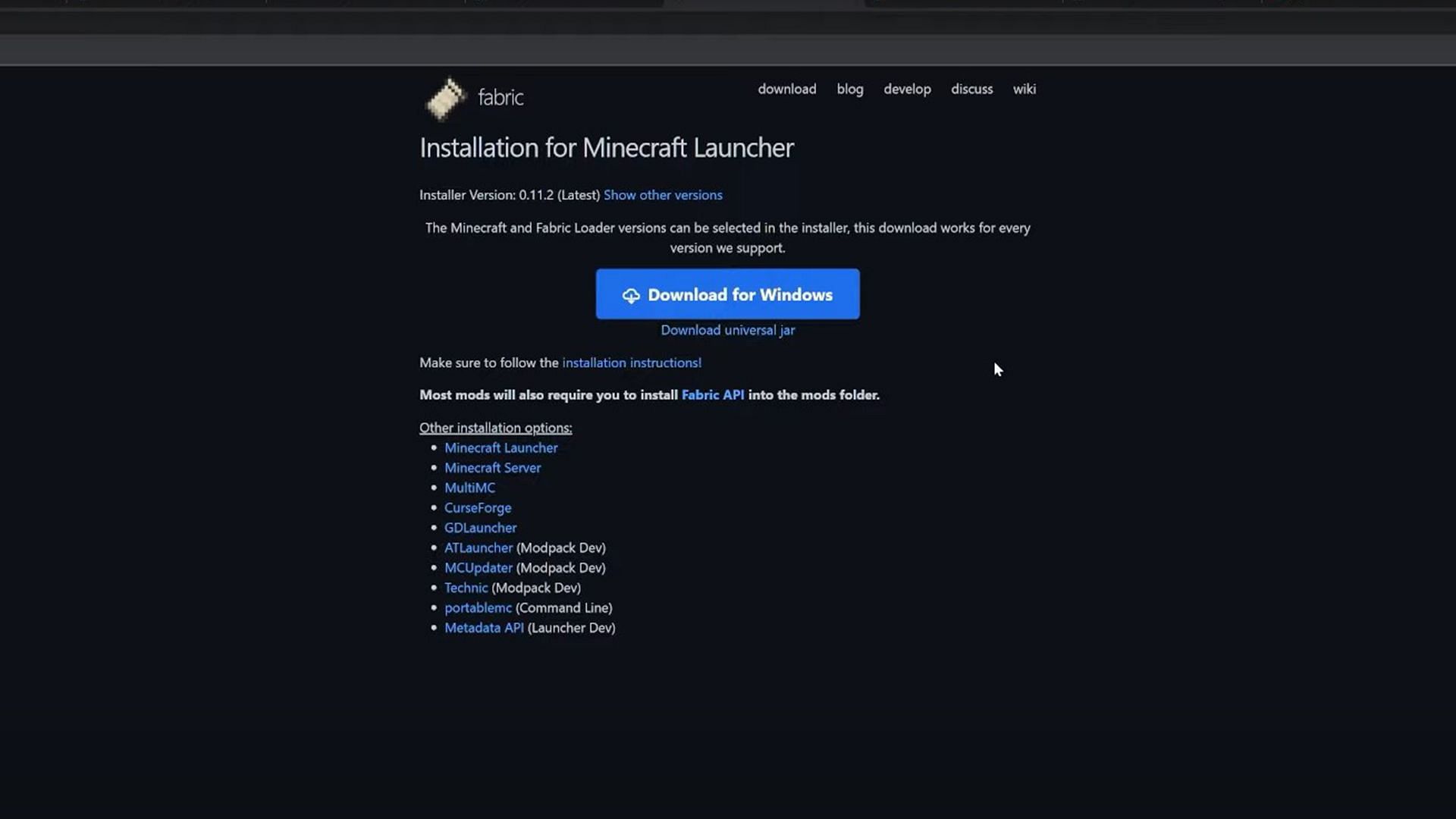 Fabric 1.18 Minecraft Mod Loader & API Install Guide (Step By Step)