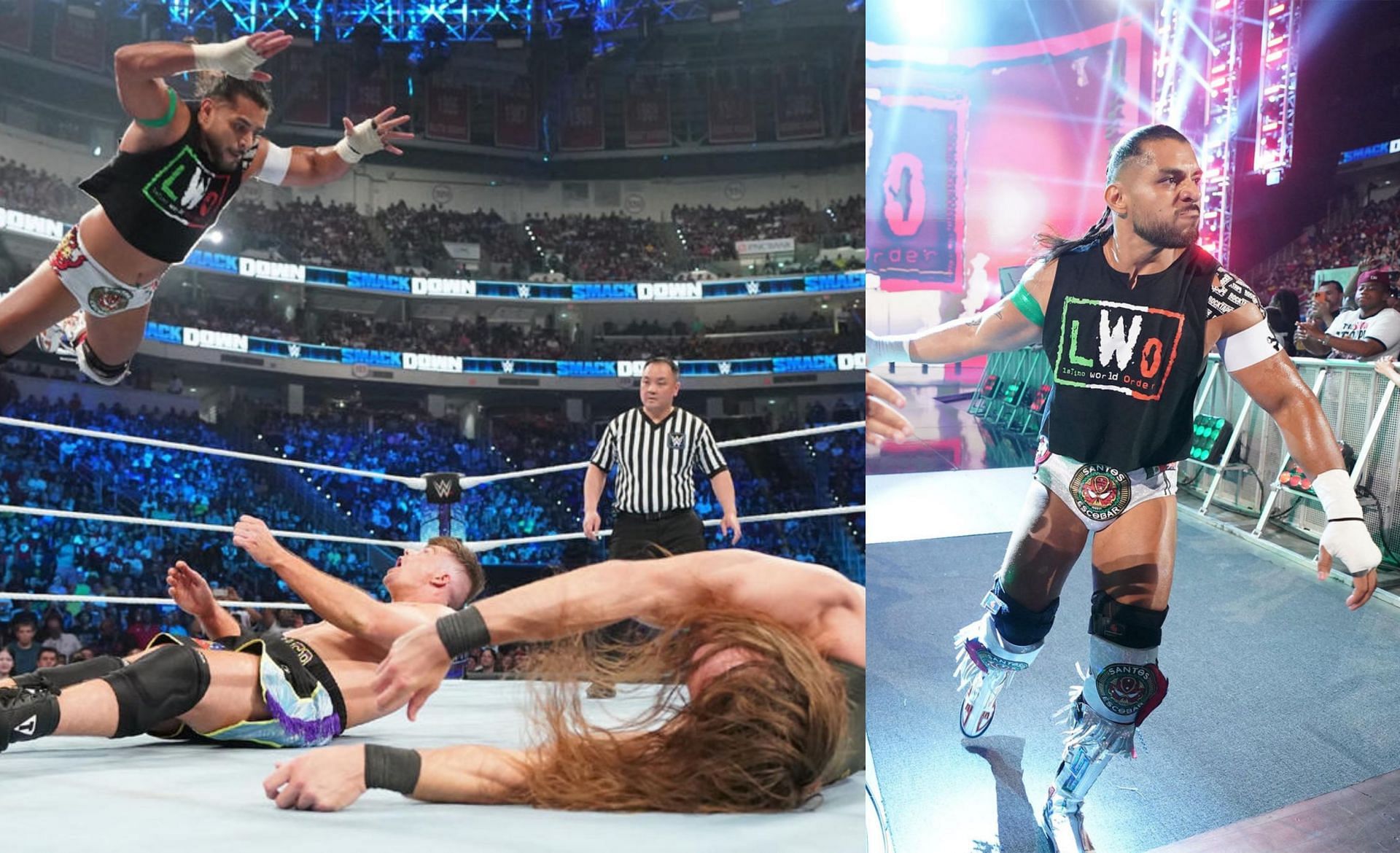 WWE SmackDown में सैंटोस इस्कोबार को जीत मिली  