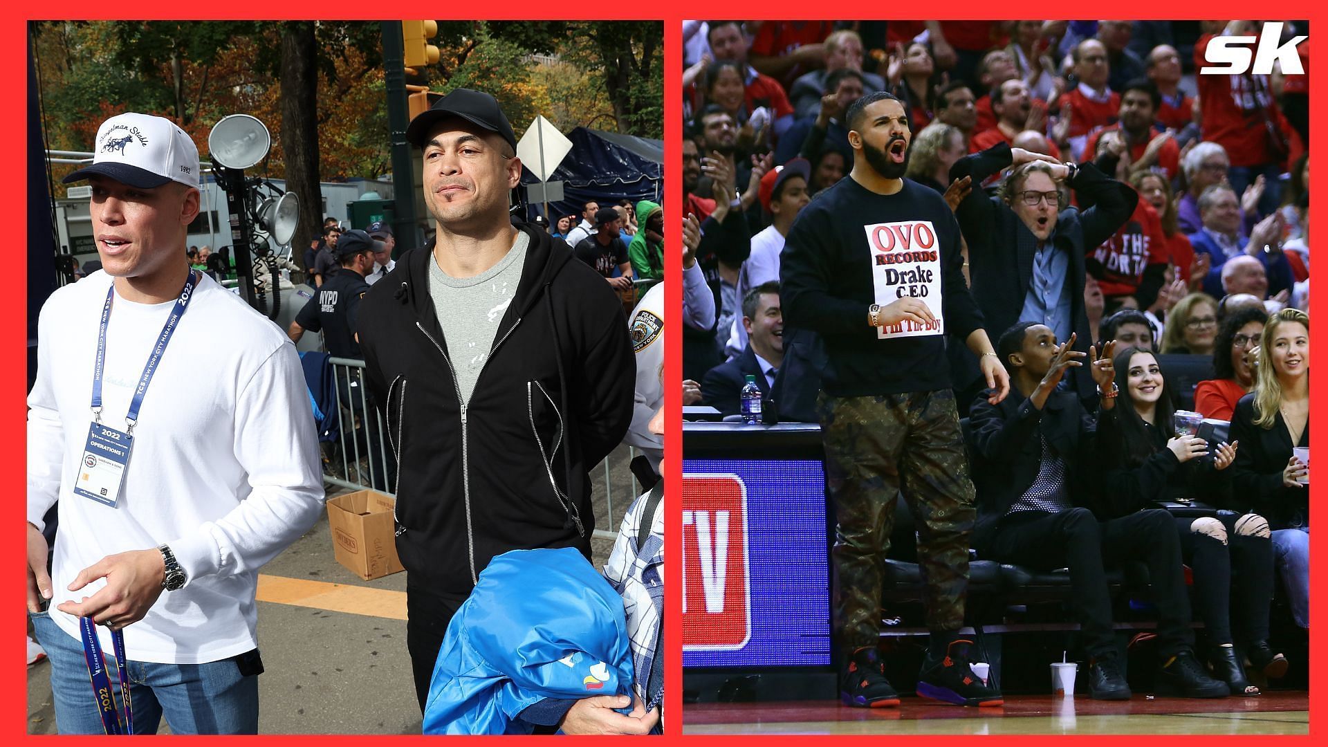 Aaron Judge and Giancarlo Stanton were spotted at a Drake concert