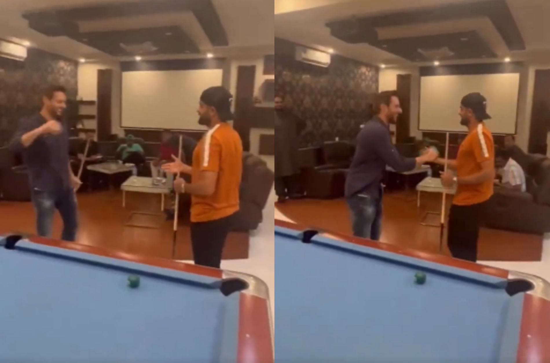 WATCH Babar Azam takes on Shahid Afridi in a game of snooker